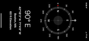 Compass to locate the four elements