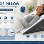 Wedge pillow for vertigo relief